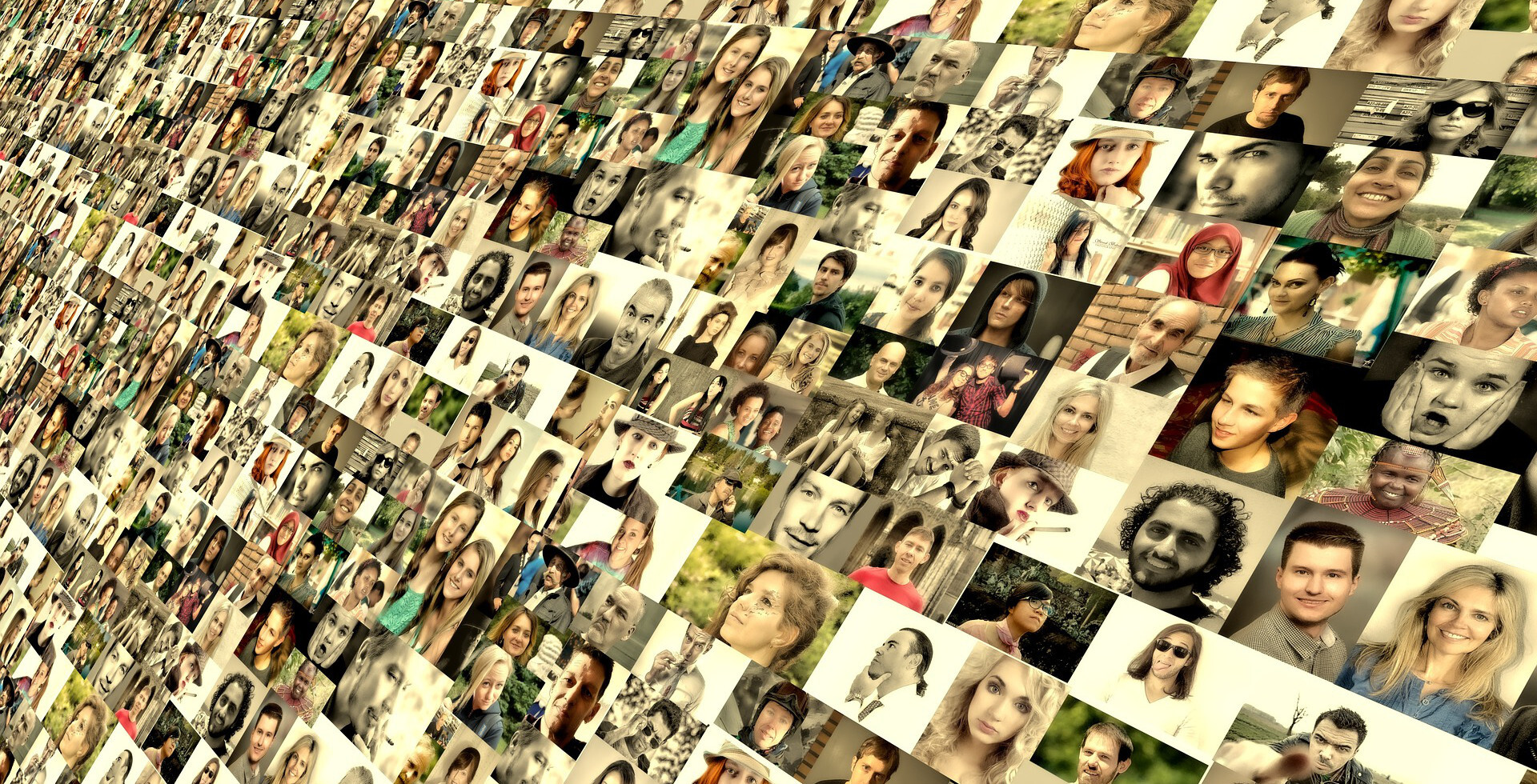 Photomontage Gesichter Photoalbum
